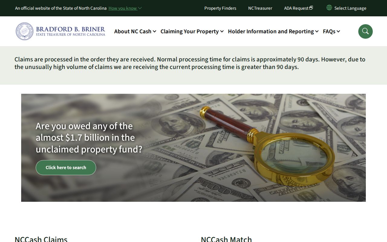 Asheboro people search North Carolina unclaimed property lookup