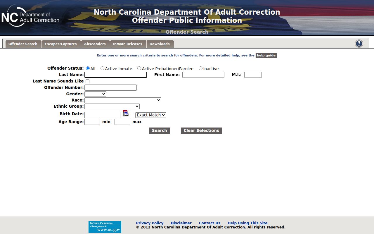 Asheboro public records state offender name and ID search